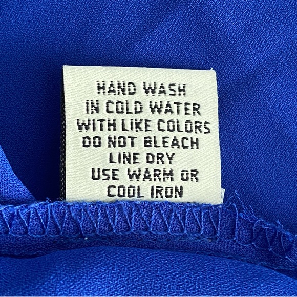 Speed Limit MPH Lace Up Chest Cold Shoulder Blue Short Sleeves Top Women Size S - Picture 7 of 7